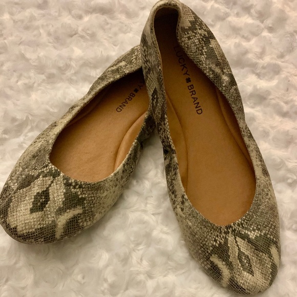 Lucky Brand Shoes - LUCKY BRAND SNAKESKIN FLATS